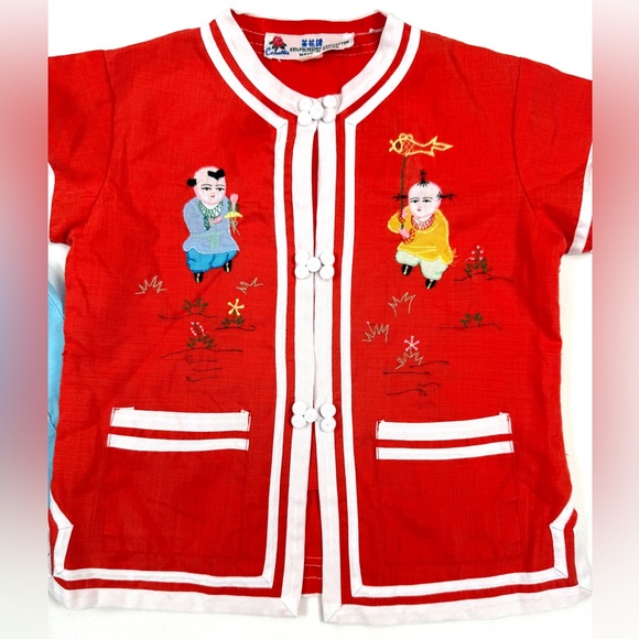 CAMELLIA LIU VINTAGE Toddler Embroidered Festival Jackets 2 Chinese Traditional - Picture 14 of 16